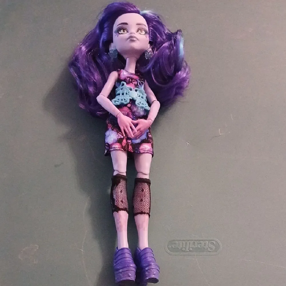 Purple Haired Doll with Blue Outfit